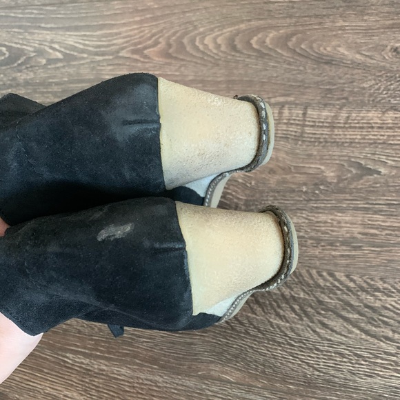 Suede Wedge Booties - Picture 4 of 7